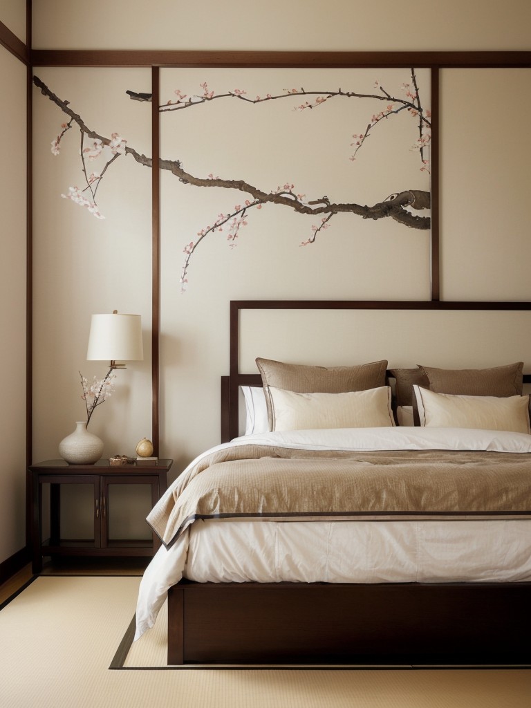 Zen-inspired Asian apartment decor: Bring peace and beauty to your space with traditional artworks!