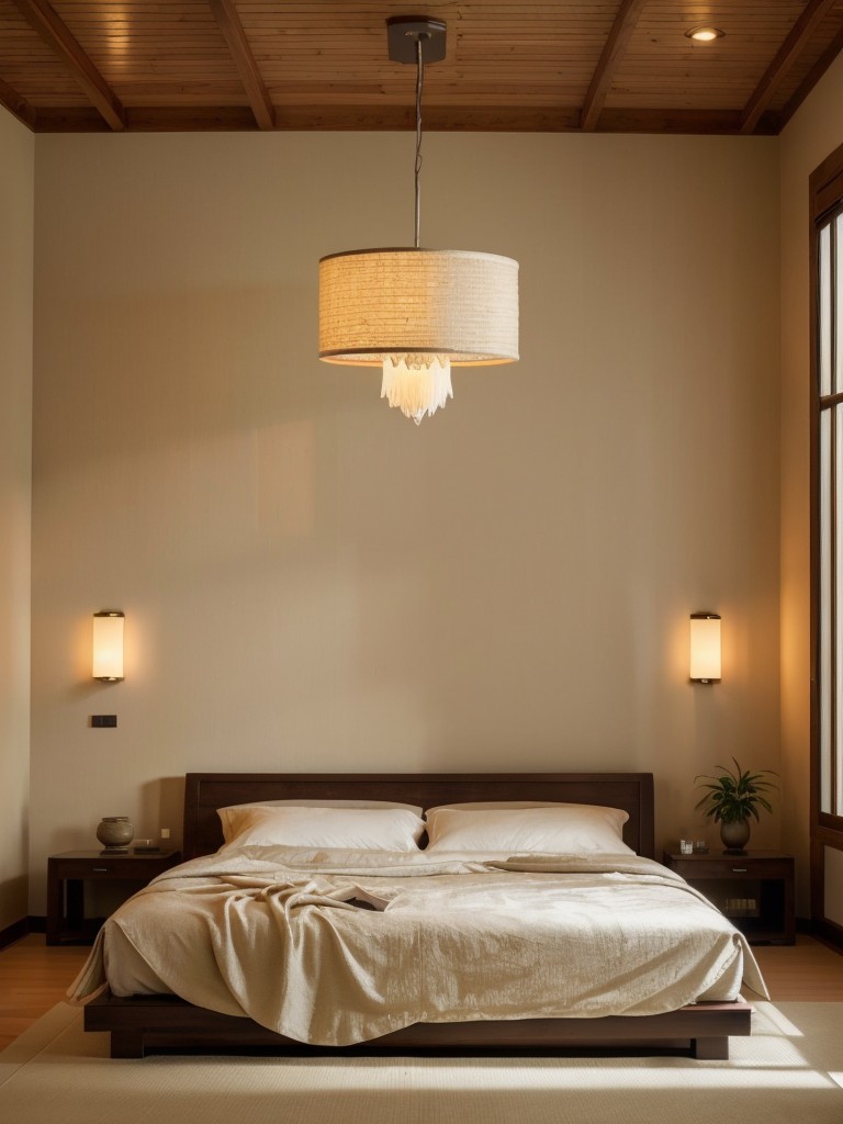 Create a Tranquil Asian-Inspired Bedroom with Soft Lighting