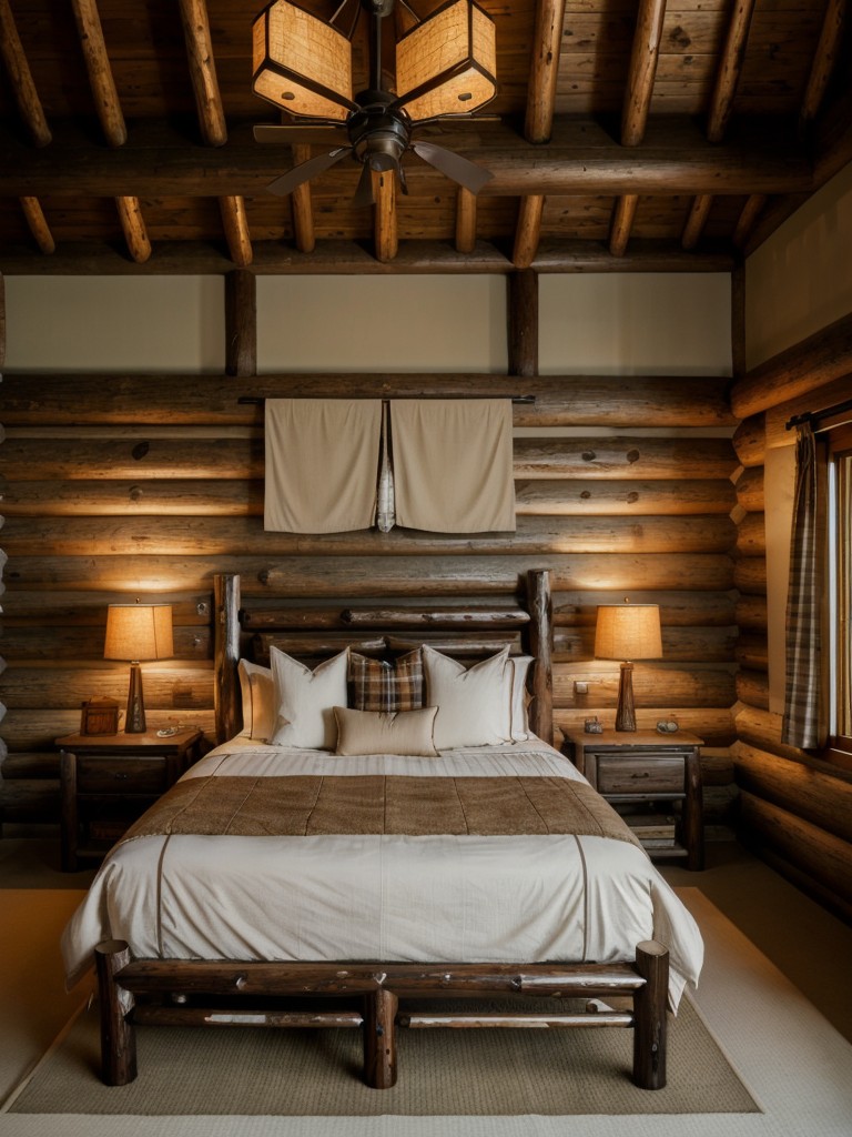 Cosy lodge-inspired bedroom: Rustic charm and earthy tones for a tranquil retreat