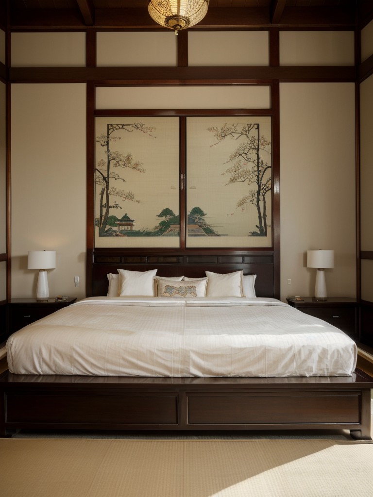 Serene Asian Bedroom: Experience Tranquility with Traditional Decor