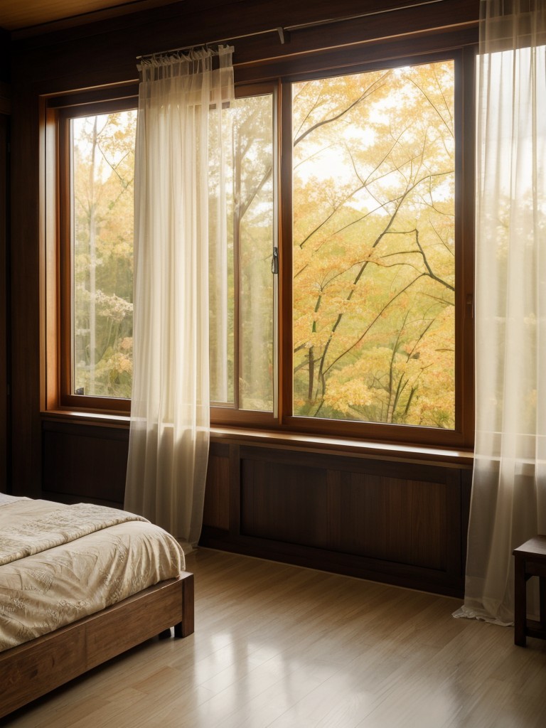 Asian-inspired Bedroom: Serene & Spacious with Sunlit Vibes.