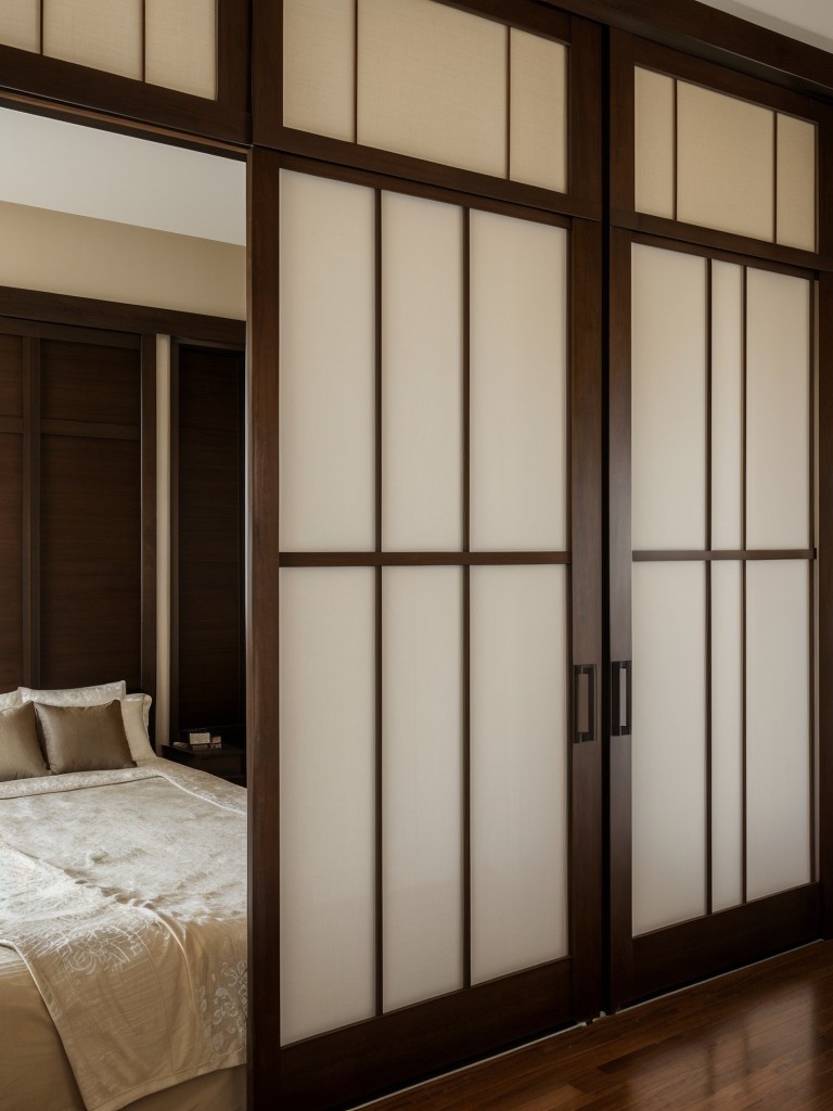 Create an Eastern Oasis with Shoji Sliding Doors: Asian-inspired apartment decor at its finest!