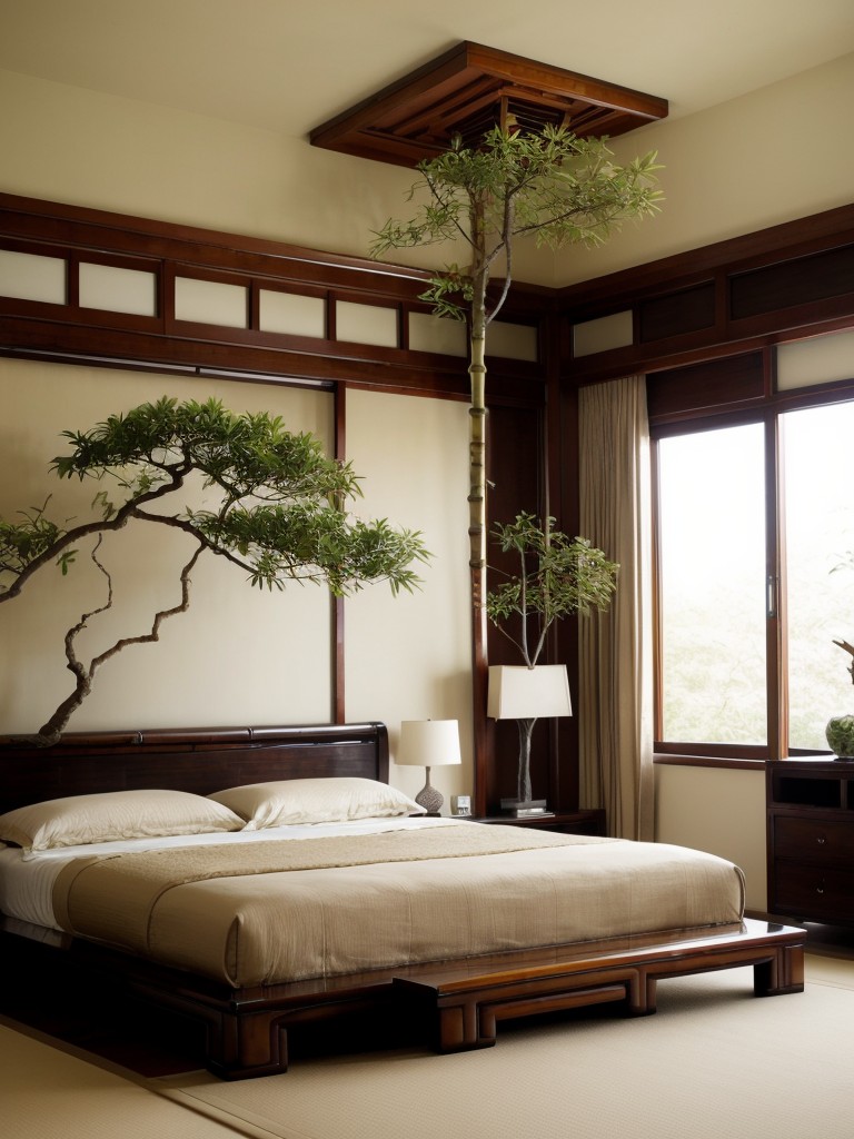 Serene Asian Bedroom Decor Ideas with Nature-Inspired Elements