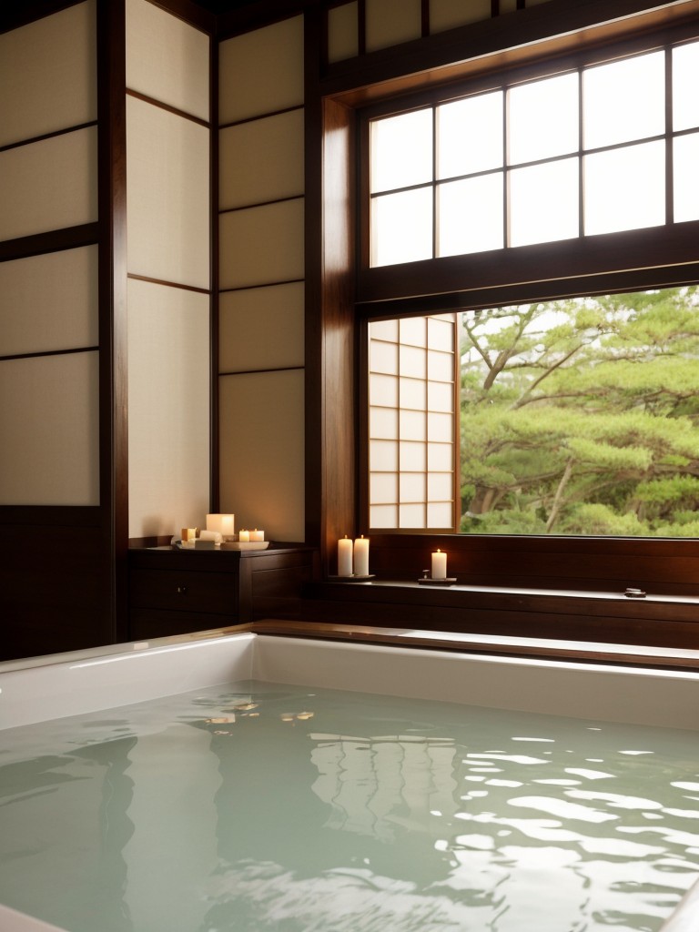 Spa-like serenity in your own home with a traditional Japanese soaking tub.