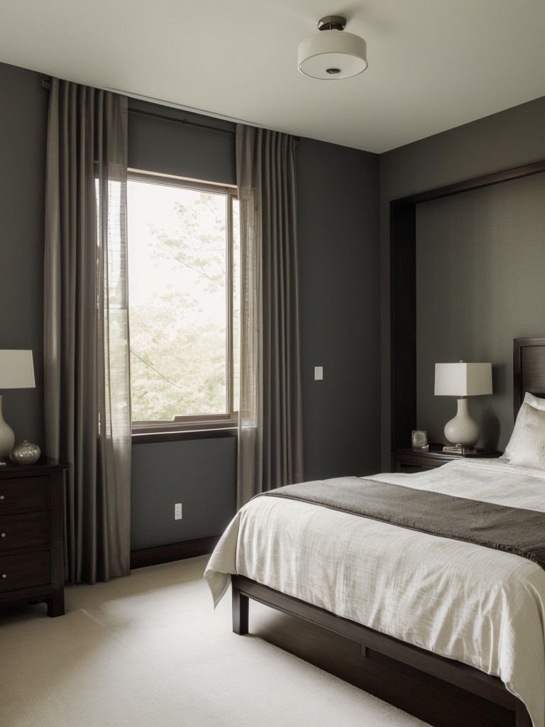 Monochromatic Masterpiece: Serene Asian Bedroom Inspiration