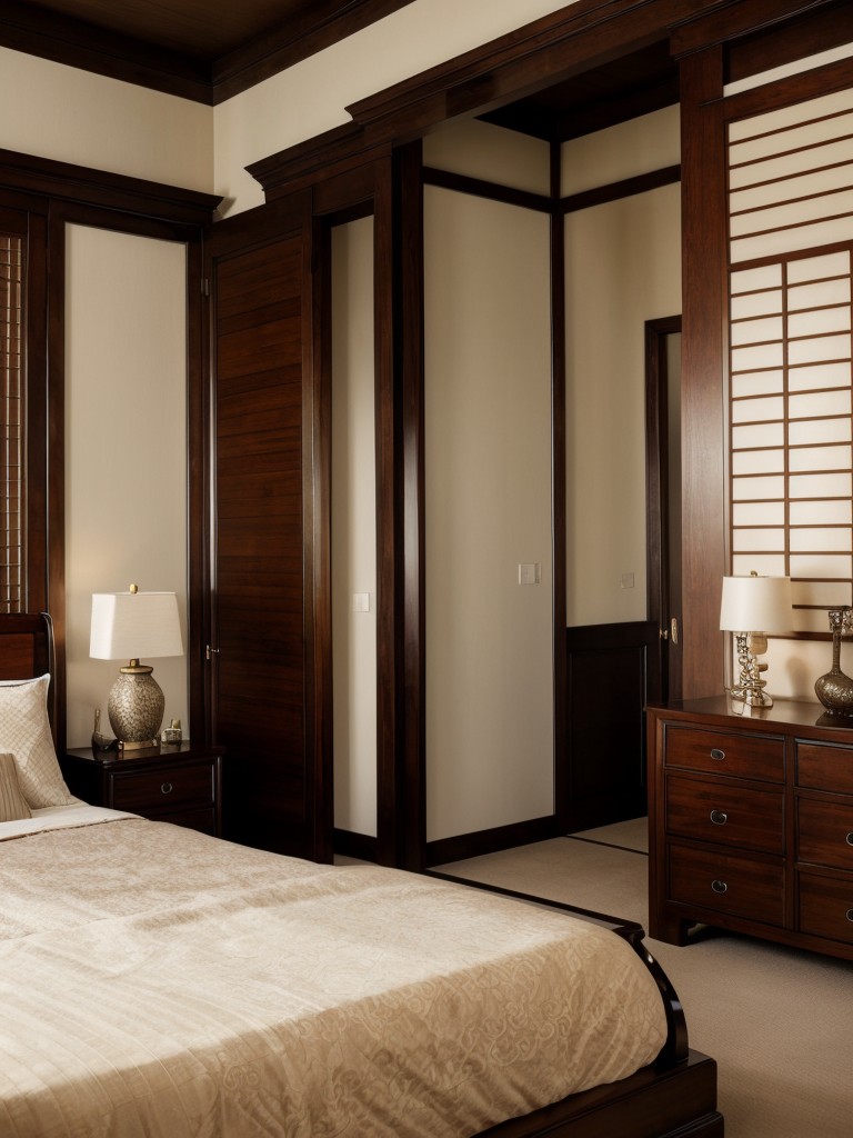 Timeless Asian Bedroom: Classic Furniture and Vintage Accents