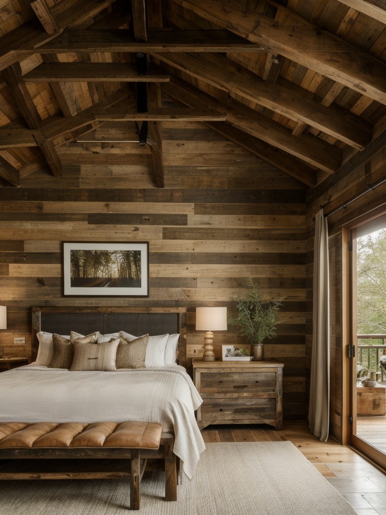 Cozy Earthy Apartment Vibes: Infuse Nature into Your Space with Rustic Bedroom Style.