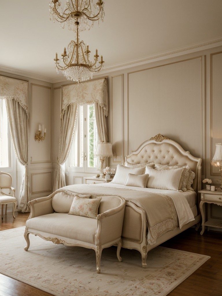 Chic French-inspired bedroom: Timeless elegance at home