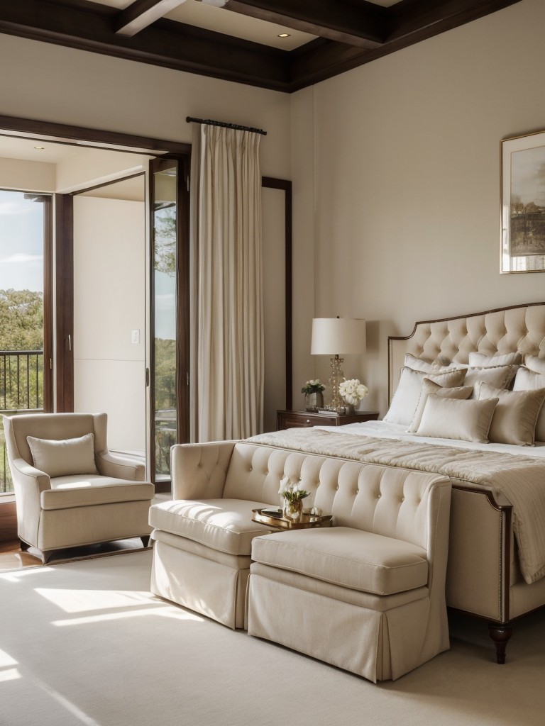 Ultimate Bedroom Oasis: Embrace Luxury with a Cozy Seating Nook