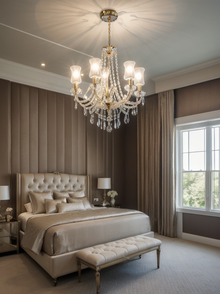 Glam Up Your Bedroom with Sparkling Lighting Fixtures