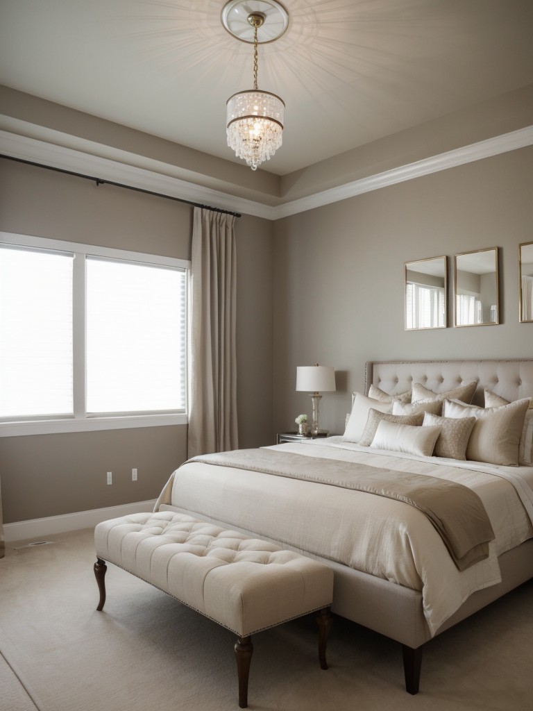 Glamorize Your Apartment: Elegant Bedroom Inspo with a Neutral Palette!