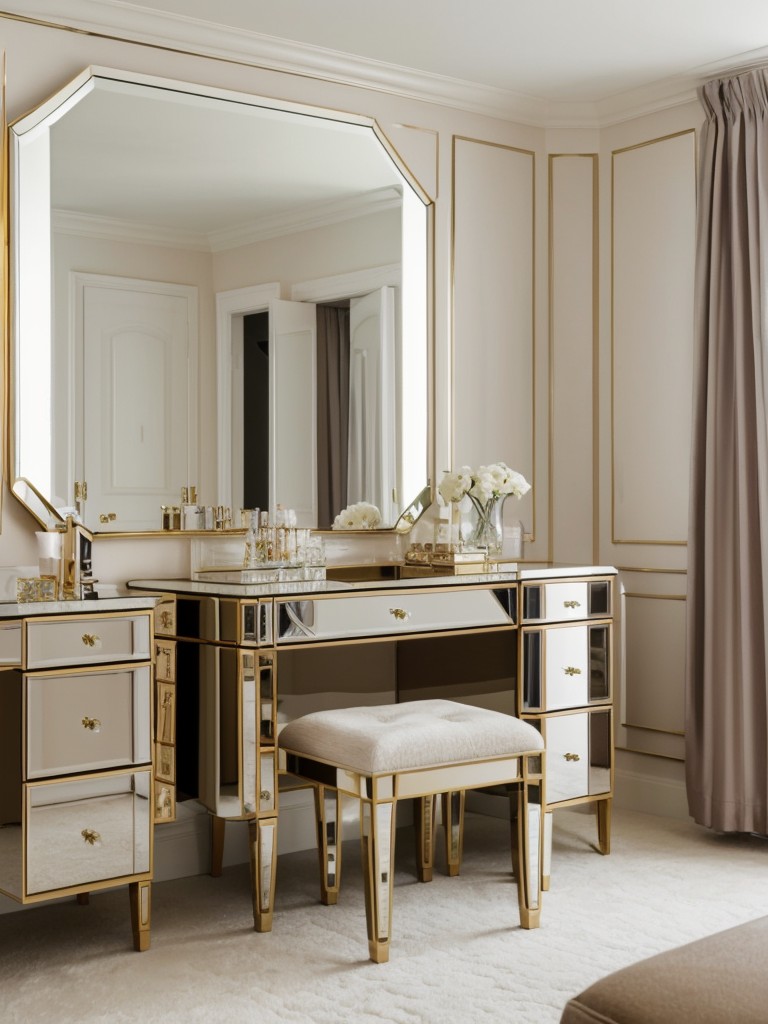 Add Hollywood Glam to Your Bedroom with Chic Vanity Space