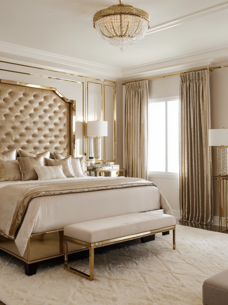 Golden Touch: Chic Apartment Decor with Metallic Accents!