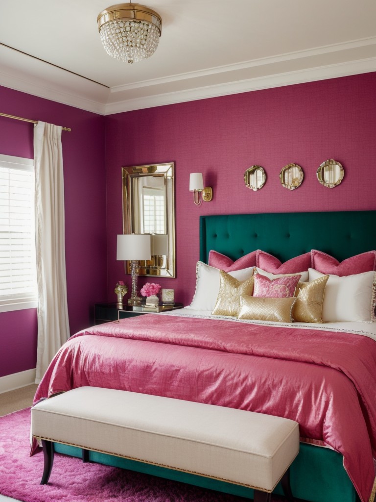 Glam up your space: Make a statement with a bold, oversized headboard!