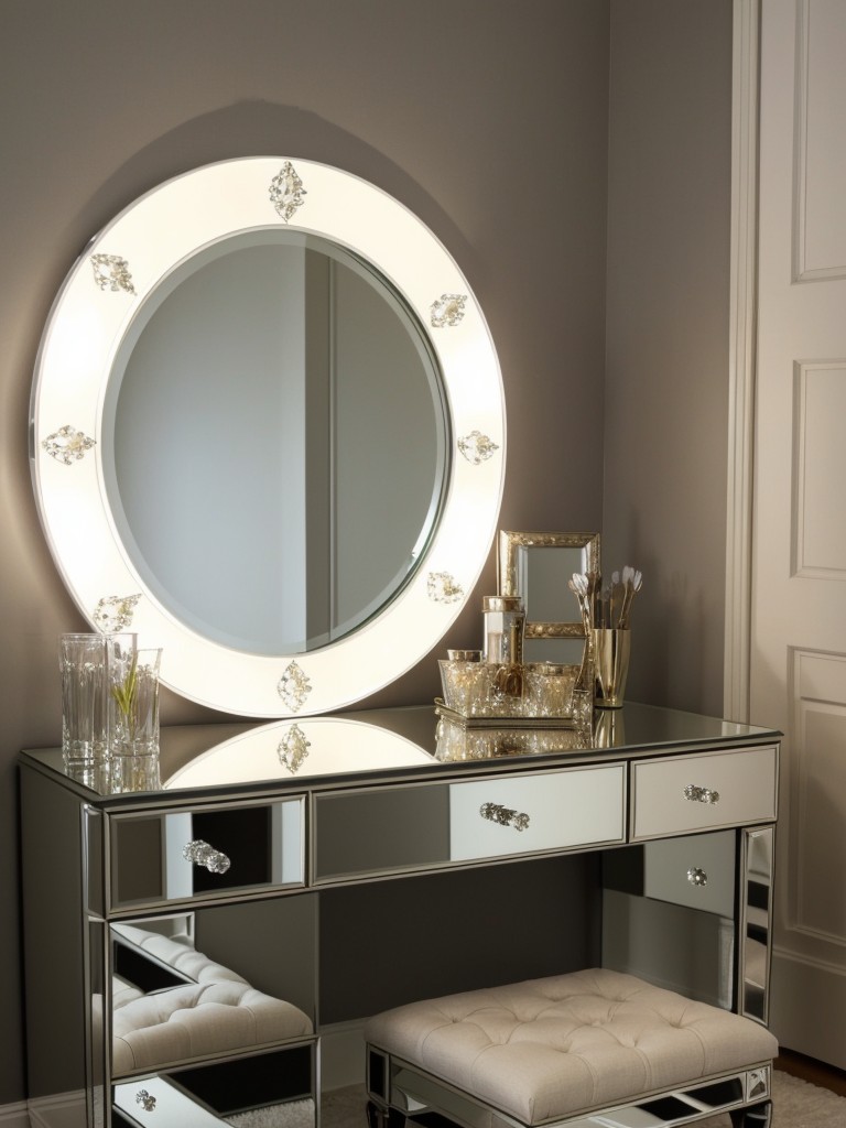 Create a Glam Bedroom Oasis with Mirrored Furniture!