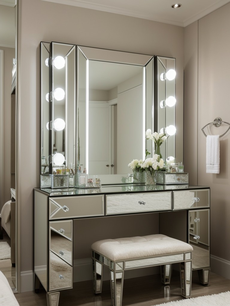 Create a Luxe Bedroom Retreat with Chic Vanity and Comfy Seating