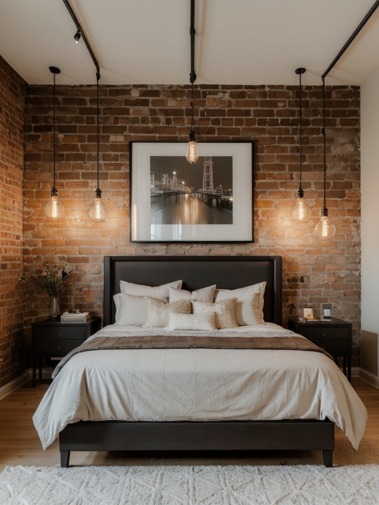 Industrial Chic: Transform Your Apartment with Exposed Brick & Edison Lights!