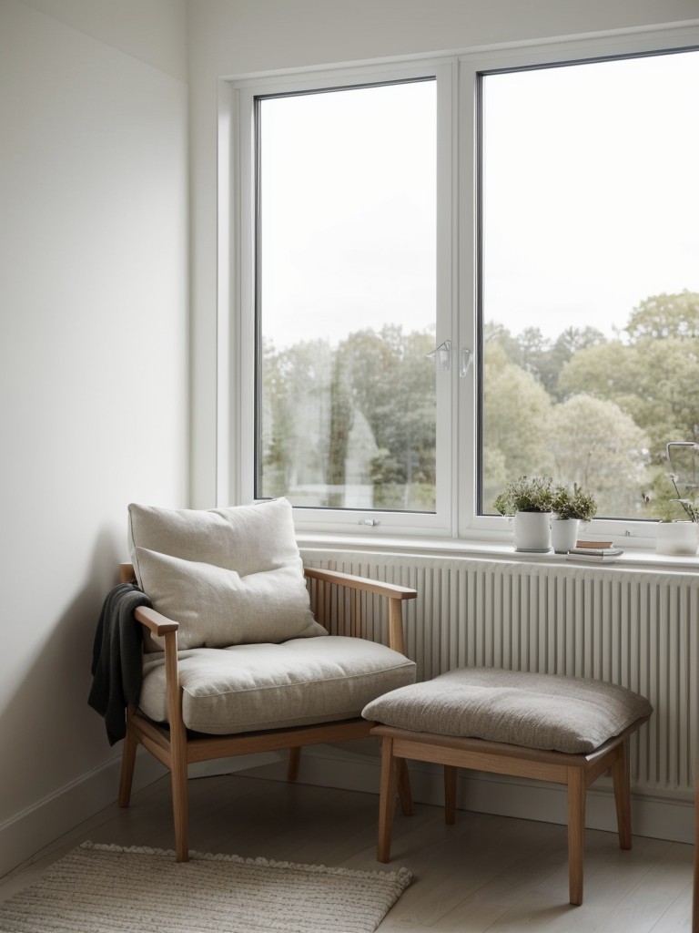 Cozy Apartment Reading Nook: Embrace Scandi Simplicity ?