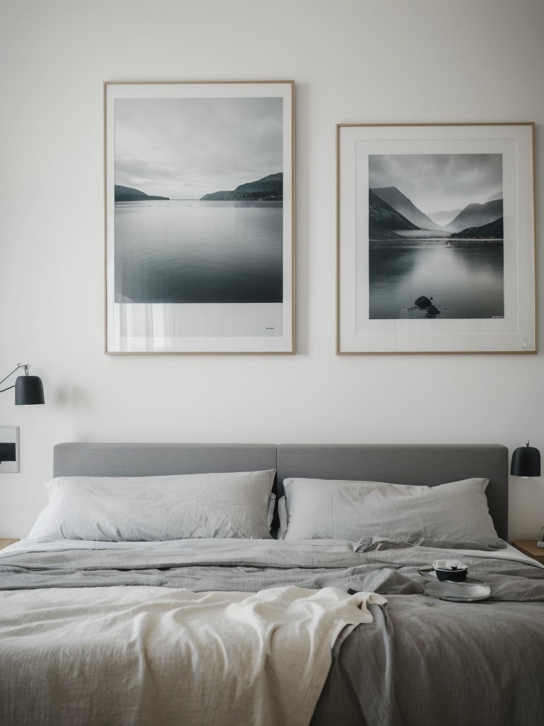 Minimalist Apartment Style: Elevate Your Bedroom with Oversized Art