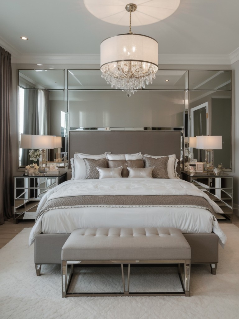 Glam Up Your Bedroom: Try Mirrored Furniture for a Spacious, Stylish Look!