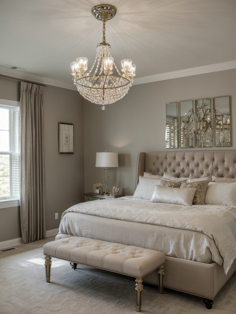 Sparkling Bedroom Retreat: Glam Decor Ideas for Luxe Lovers