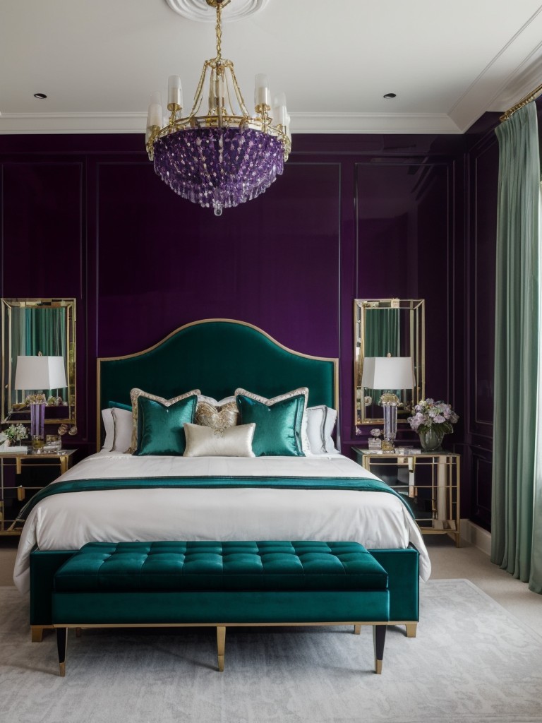 Jewel-Toned Bedroom Bliss: Glamorous Decor Ideas for Style Lovers