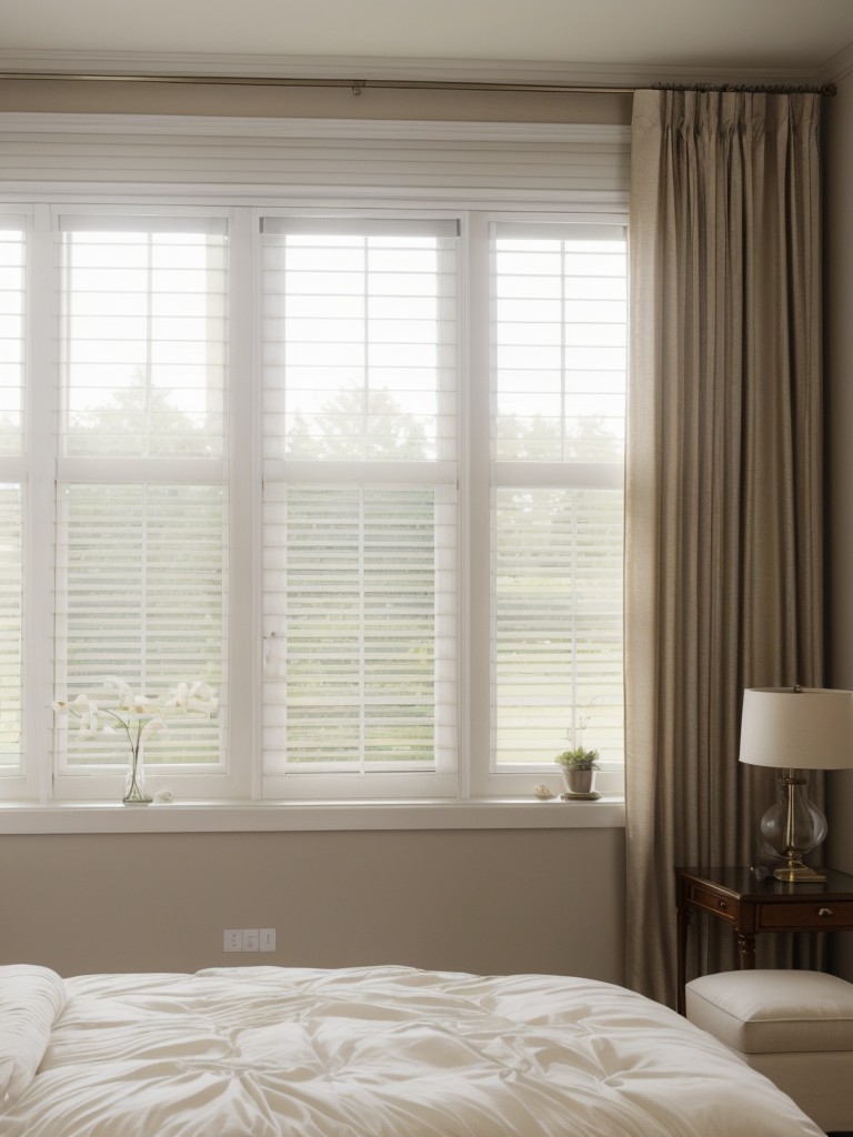 Sophisticated Apartment Bedroom Decor: Embrace Natural Light with Sheer Curtains!