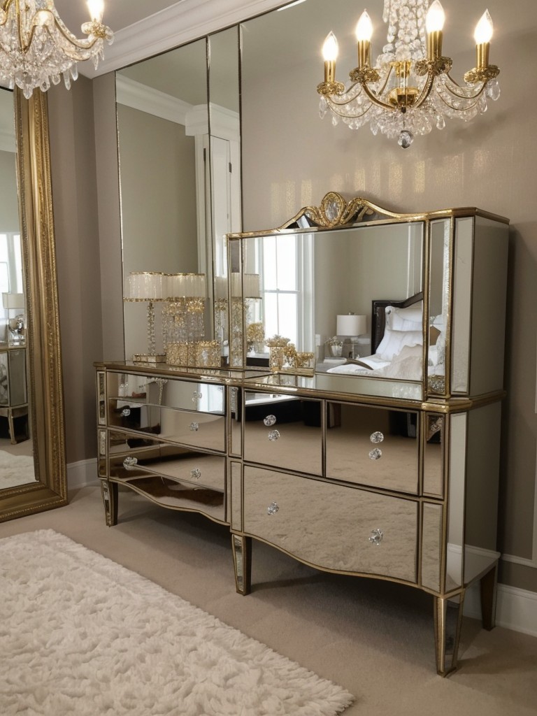 Chic Apartment Vibes: Glamorous Bedroom Decor Inspiration.