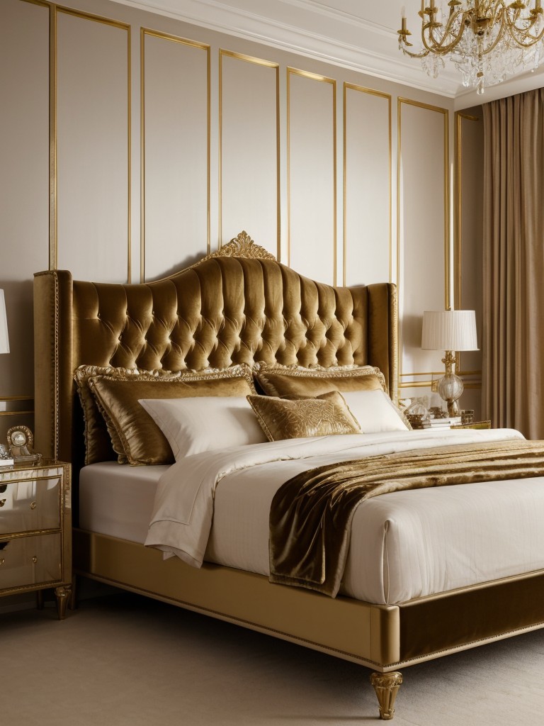 Velvet Glamour: Elevate Your Bedroom with a Tufted Velvet Headboard