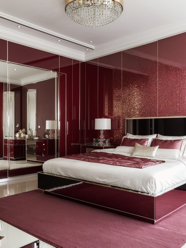 Glam Up Your Apartment: Elevate Elegance with High-Gloss Bedroom Decor.