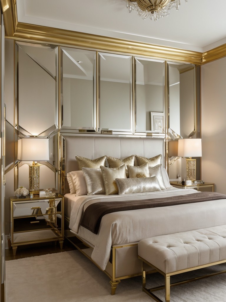 Glamorize Your Bedroom with Metallic Accents!