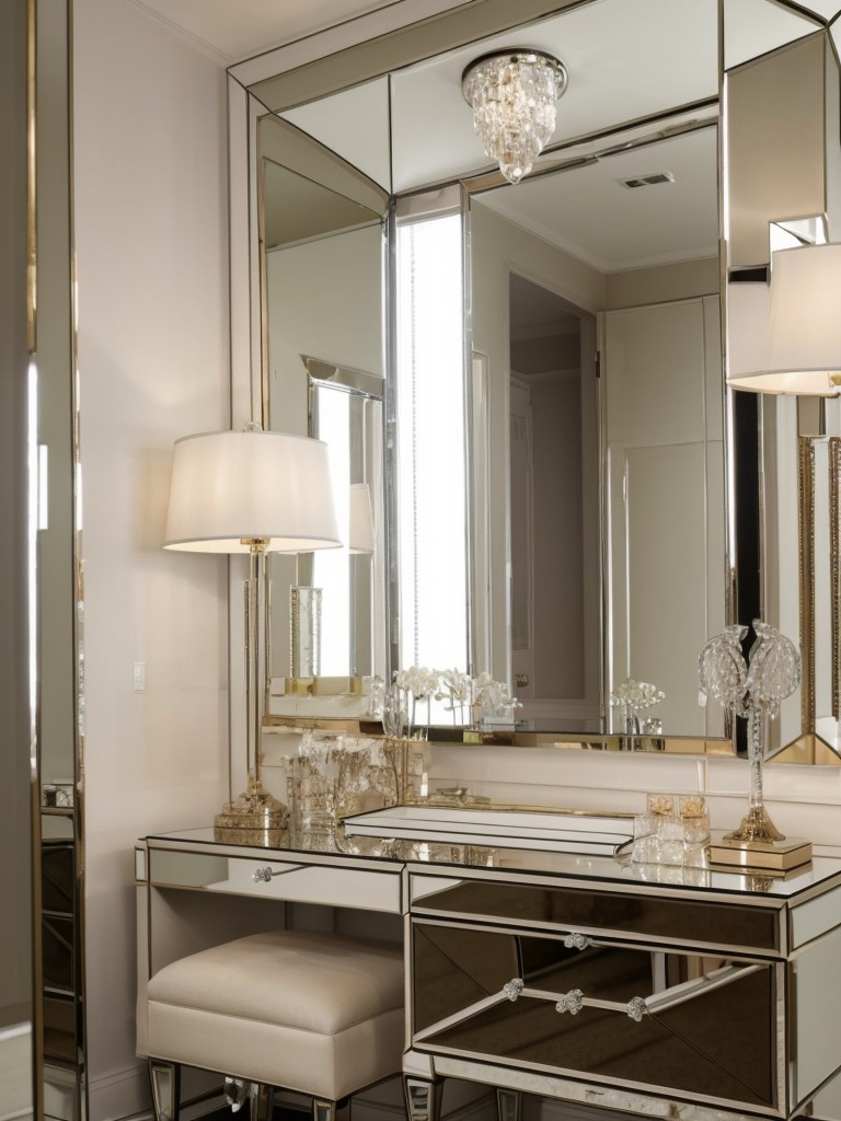 Sparkling Apartment Style: Glam up your space with mirrored furniture!