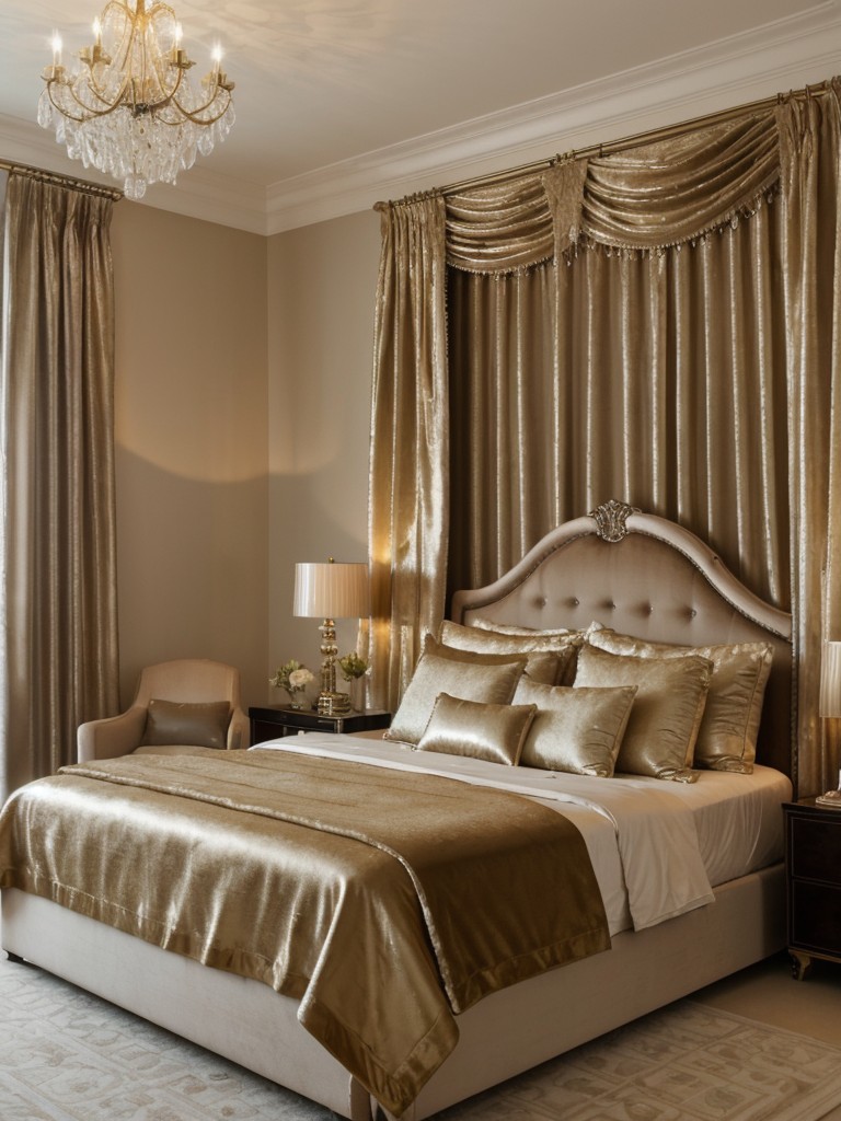 Regal Glam: Stunning Bedroom Decor for a Luxurious Apartment