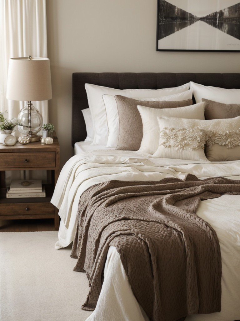 Cozy Apartment Bedroom: Create a Glam Oasis with Plush Decor