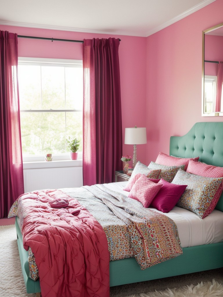 Bold and Vibrant Apartment Bedding: Amp up your space with striking patterns and colors!