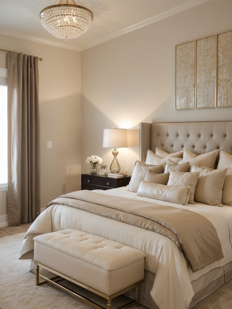 Get Glam with Neutral Tones: Serene Apartment Bedroom Ideas!