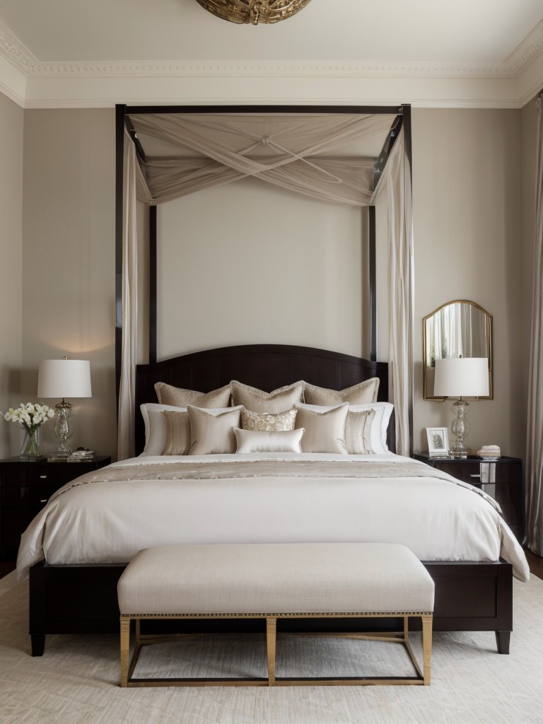 Regal Bedroom: Elevate Your Space with a Grand Canopy Bed