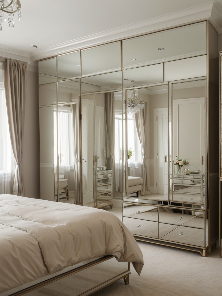 Create a Glamorous Bedroom with Mirrored Wardrobes!