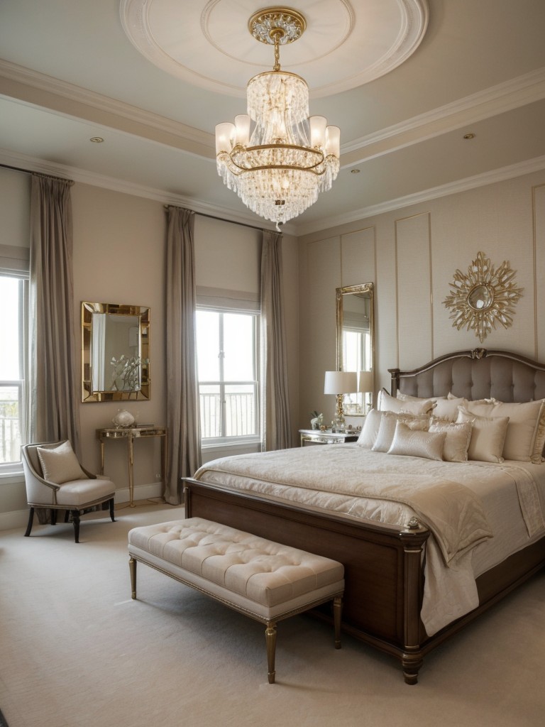 Charming Apt Makeover: Transform Your Bedroom with Glam Decor! ?