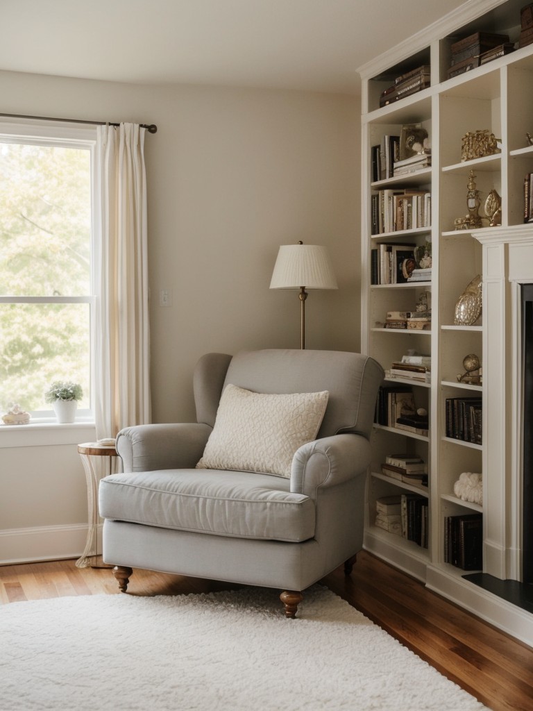 Cozy Bedroom Reading Nook: Stylish Apartment Décor