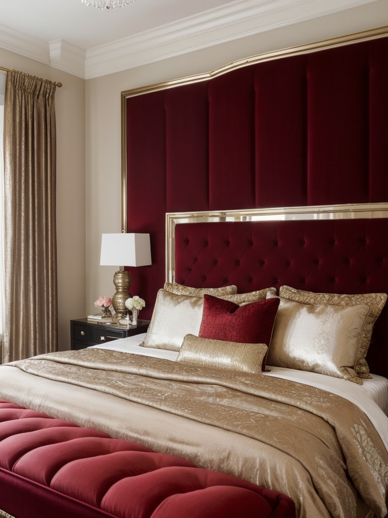 Glam up your bedroom with a red carpet-inspired decor!