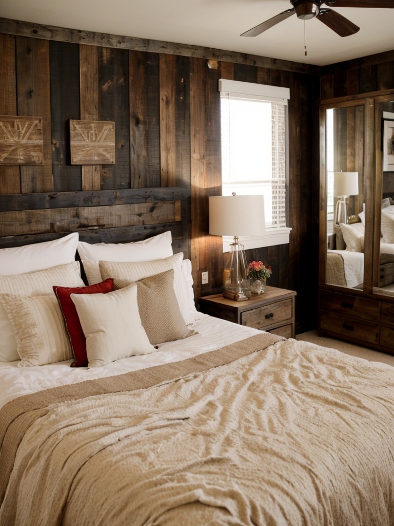 Glam Up Your Bedroom with Rustic Wood Accents!