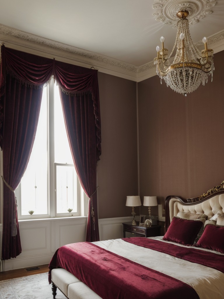 Luxurious Gothic bedroom makeover for a romantic touch.