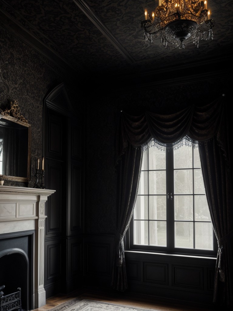 Gothic Chic: Elevate Your Bedroom with Dark and Dramatic Décor.