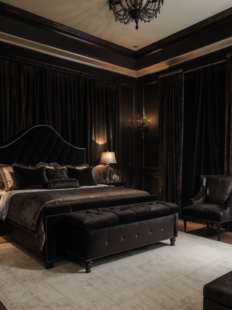 Luxurious Gothic Vibes: Elevate Your Apartment with Dark Elegance.