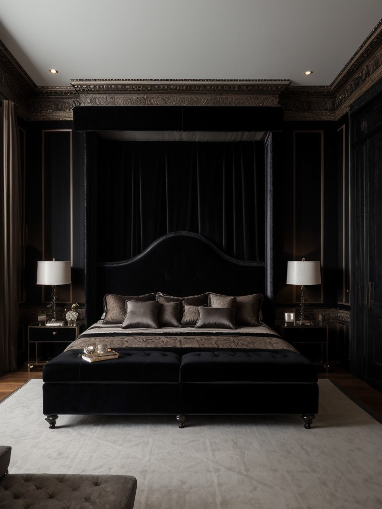 Luxury Gothic Bedroom Decor: Unleash the Dark Side in Style!