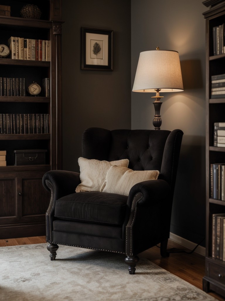 Dark & Cozy: Create a Gothic-inspired reading nook in your apartment