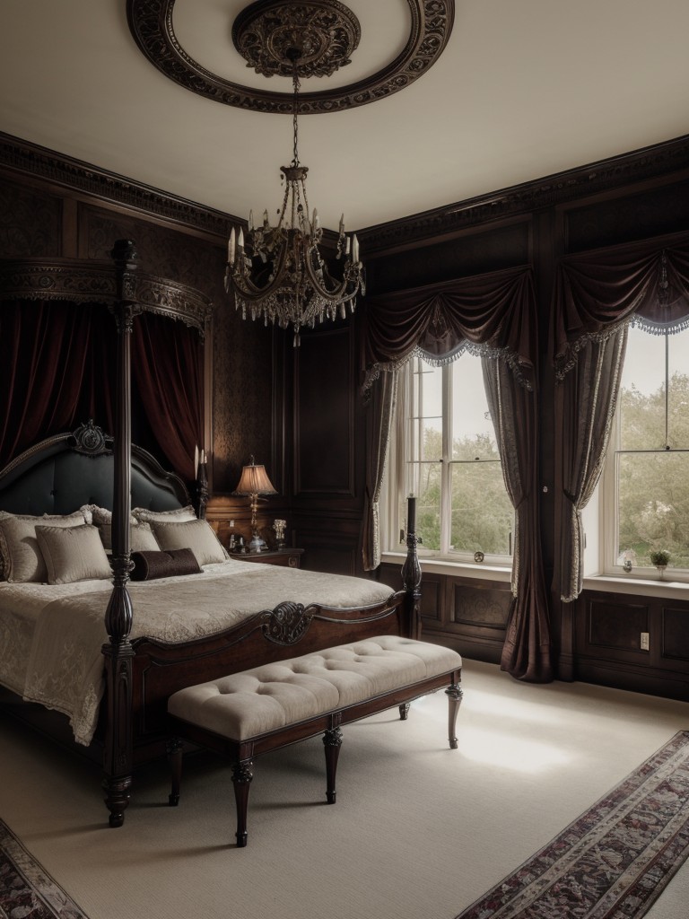 Chic Gothic Oasis: Transform Your Apartment into an Enchanting Bedroom