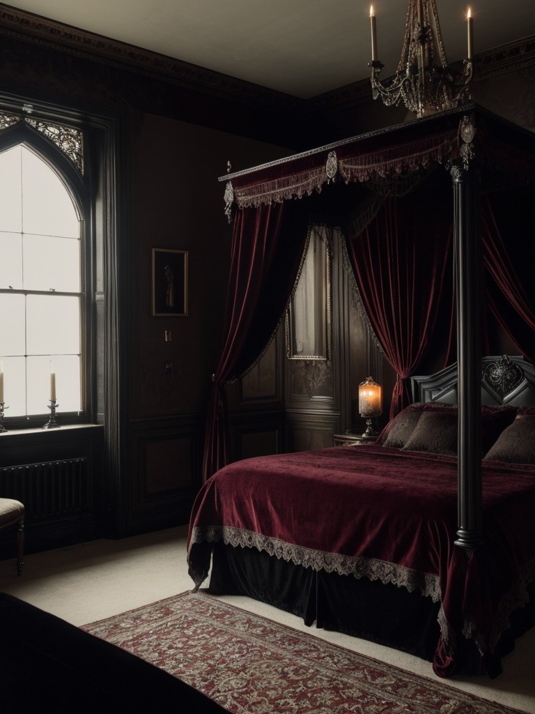 Gothic Bedroom Inspiration: Dark & Dreamy Décor.