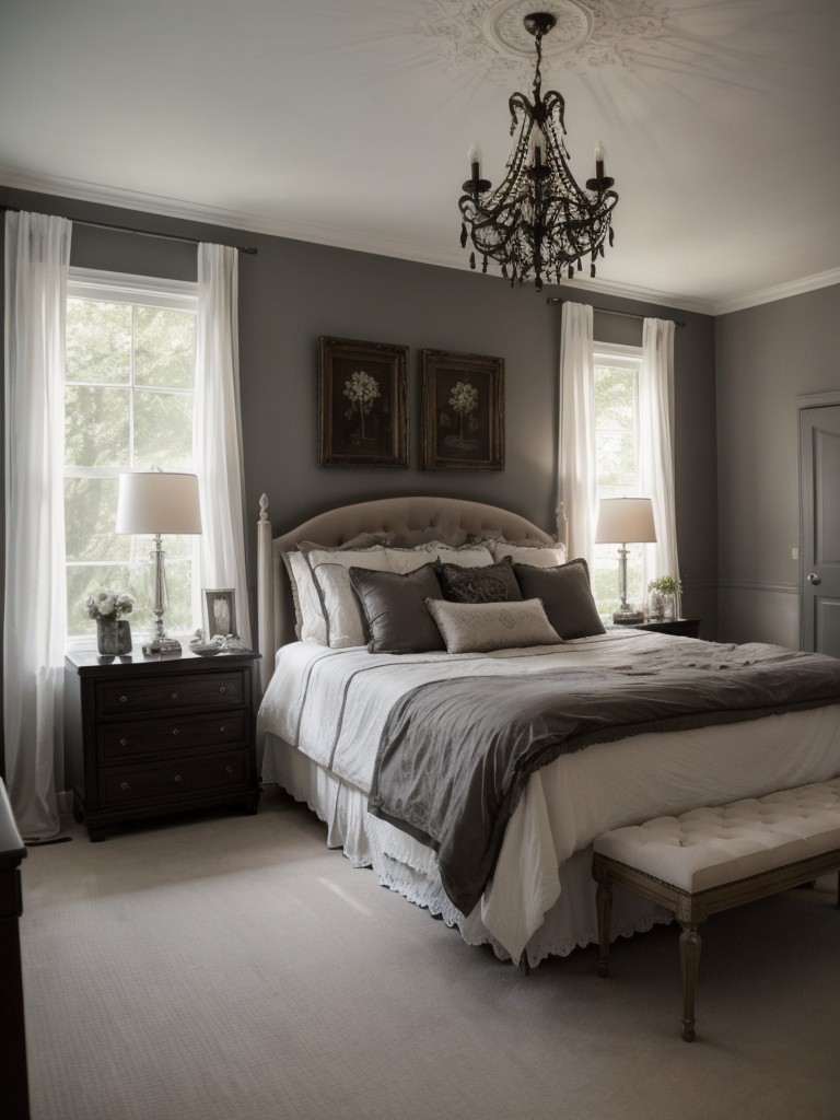 Bedroom Bliss: Gothic-Inspired Apartment Decor.